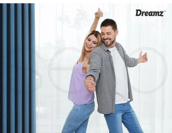 2x Blockout Curtains Panels 3 Layers Eyelet Room Darkening 140x160cm Grey Deals499