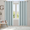 2x Blockout Curtains Panels 3 Layers Eyelet Room Darkening 140x230cm Green Deals499