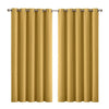 2x Blockout Curtains Panels 3 Layers Eyelet Room Darkening 180x230cm Mustard Deals499