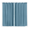2x Blockout Curtains Panels 3 Layers with Gauze Darkening 180x230cm Turquoise Deals499