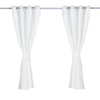 2x Blockout Curtains Panels 3 Layers with Gauze Room Darkening 140x244cm Grey Deals499