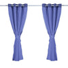 2x Blockout Curtains Panels 3 Layers with Gauze Room Darkening 140x244cm Navy Deals499