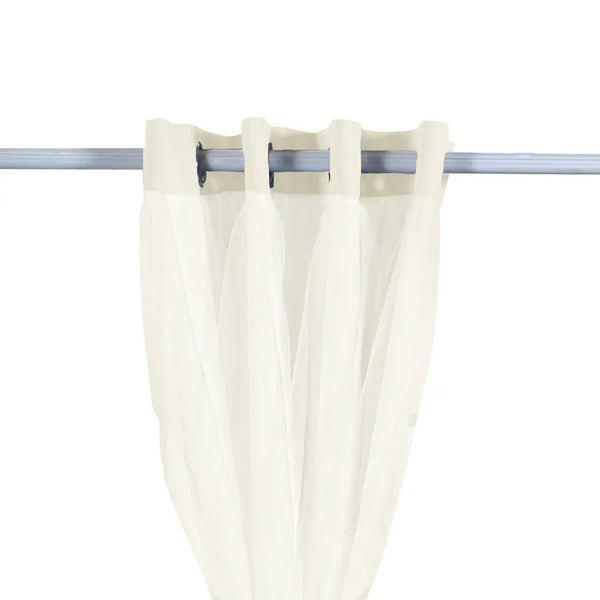 2x Blockout Curtains Panels 3 Layers with Gauze Room Darkening 240x230cm Sand Deals499