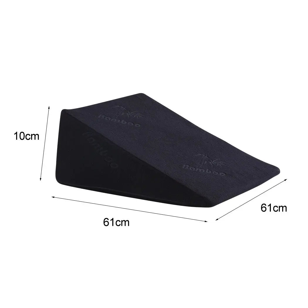 2x Cool Gel Memory Foam Bed Wedge Pillow Cushion Neck Back Support Sleep Cover Deals499