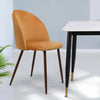 2x Dining Chairs Seat French Provincial Kitchen Lounge Chair Mustard Deals499