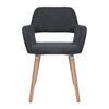 2x Dining Chairs Seat French Provincial Lounge Contemporary Chair Dark Grey Deals499