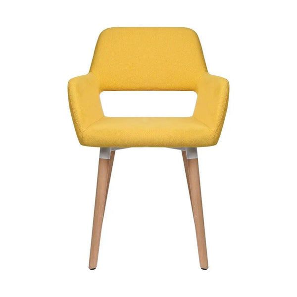 2x Dining Chairs Seat French Provincial Lounge Contemporary Chair Yellow Deals499