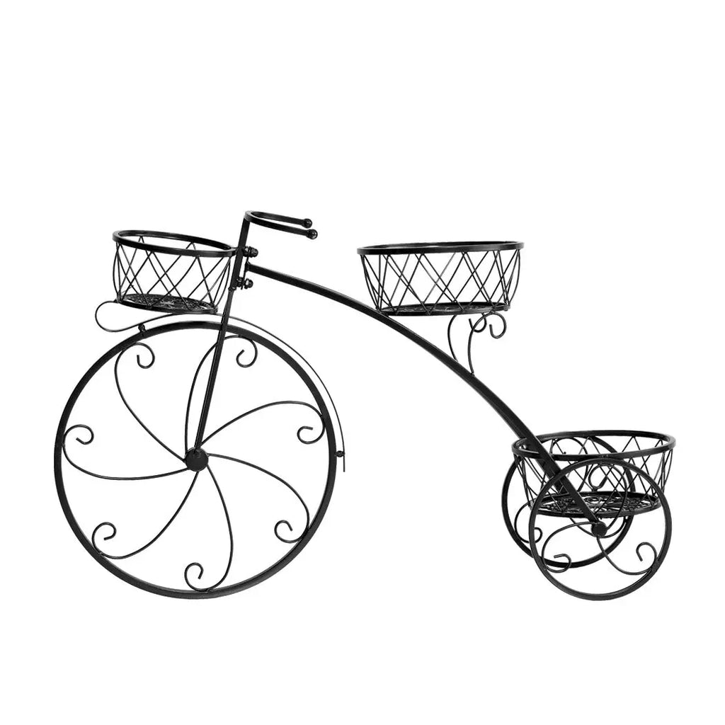 2x Plant Stand Outdoor Indoor Pot Garden Decor Flower Rack Wrought Iron Bicycles Deals499