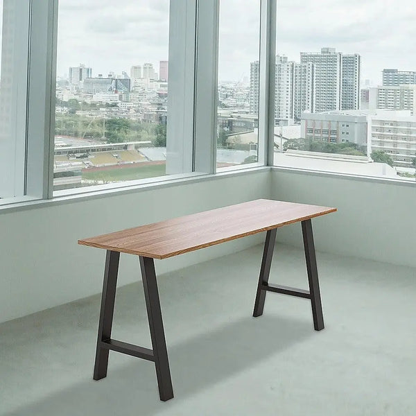 2x Rustic Dining Table Legs Steel Industrial Vintage 71cm - Black Deals499