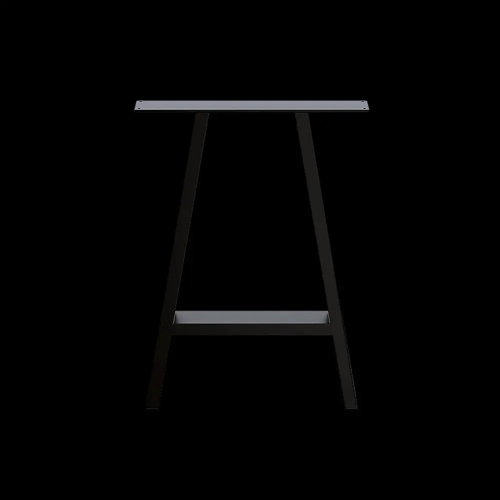 2x Rustic Dining Table Legs Steel Industrial Vintage 71cm - Black Deals499