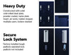 3-Digit Combination Lock 12 Door Locker for Office Gym - Black Deals499