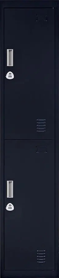 3-Digit Combination Lock 2-Door Vertical Locker for Office Gym Shed School Home Storage Black Deals499