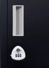 3-Digit Combination Lock 2-Door Vertical Locker for Office Gym Shed School Home Storage Black Deals499