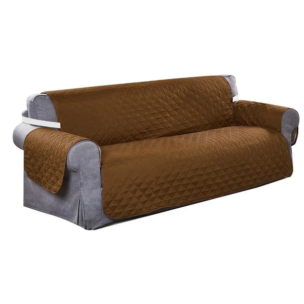3 Seater Sofa Covers Quilted Couch Lounge Protectors Slipcovers Brown Deals499
