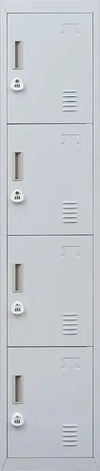 3-digit Combination Lock 4 Door Locker for Office Gym Grey Deals499
