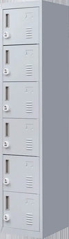 3-digit Combination Lock 6-Door Locker for Office Gym Shed School Home Storage Grey Deals499