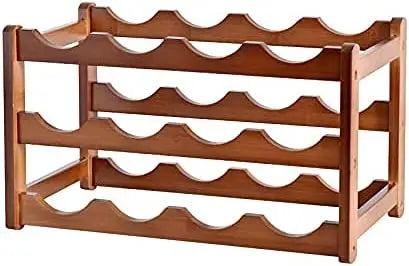 3-layer Bamboo Wine Storage Rack (12 bottles) Deals499