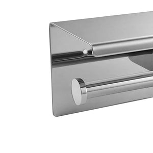304 Stainless Steel Double Toilet Paper Rool Holder Strong Hook Bathroom Deals499