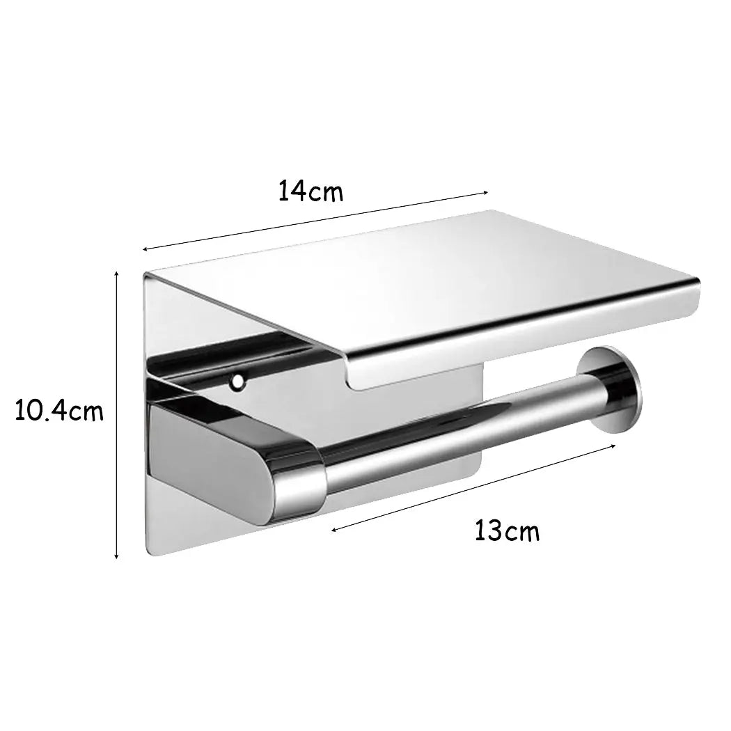 304 Stainless Steel Toilet Paper Roll Holder Tissue Bath Accessory Storage Hooks Deals499