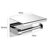 304 Stainless Steel Toilet Paper Roll Holder Tissue Bath Accessory Storage Hooks Deals499