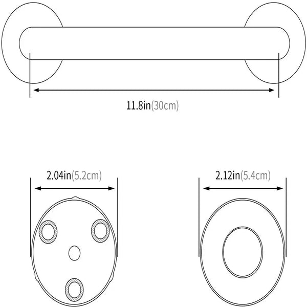 30cm Stainless Steel Handle for Shower Toilet Grab Bar Handle Bathroom Stairway Handrail Elderly Senior Assist Deals499