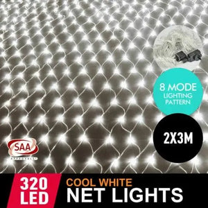 320LED Fairy Lights Net Mesh Curtain Wedding Party XMAS Tree D?cor Warm White Deals499