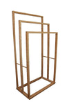 CARLA HOME Bamboo Towel Bar Holder Rack 3-Tier Freestanding for Bathroom and Bedroom Deals499