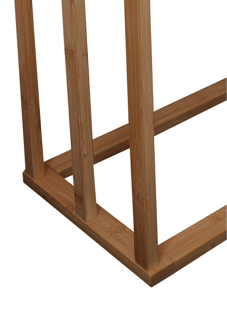 CARLA HOME Bamboo Towel Bar Holder Rack 3-Tier Freestanding for Bathroom and Bedroom Deals499