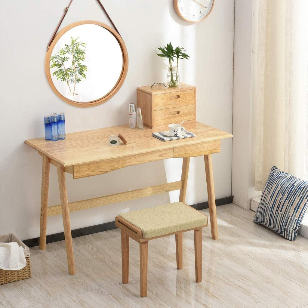 CARLA HOME Hanging Round Wall Mirror 45 cm - Solid Bamboo Frame and Adjustable Leather Strap for Bathroom and Bedroom Deals499