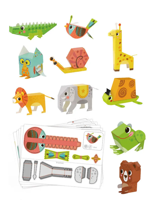 3D PAPER MODEL ANIMALS CRAFT KIT Deals499