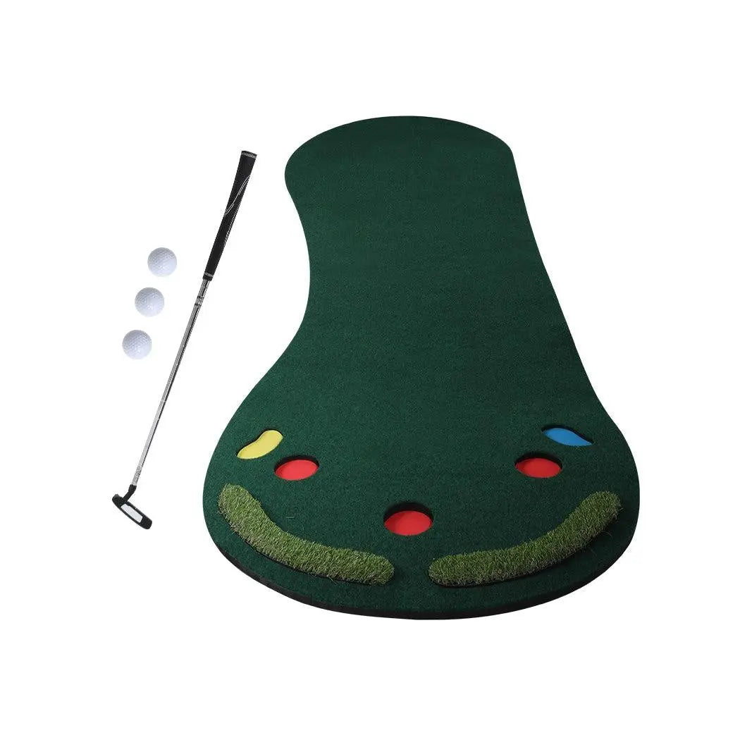 3M Golf Putting Mat Practice Training Indoor Outdoor Portable Slope Balls Putter Deals499
