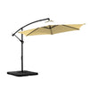 3M Outdoor Umbrella Cantilever Umbrellas Base Stand UV Shade Garden Patio Beach Deals499