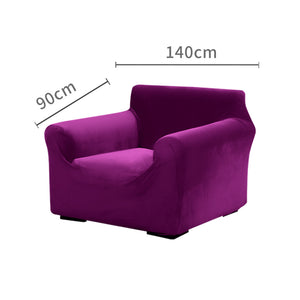 Sofa Cover Couch High Stretch Super Soft Plush Protector Slipcover 1 Seater Wine Deals499