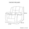 3+1+1 Seater Recliner Sofa In Faux Leather Lounge Couch in Brown Deals499