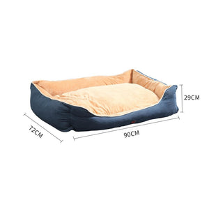 PaWz Pet Bed Mattress Dog Cat Pad Mat Puppy Cushion Soft Warm Washable XL Blue Deals499