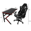 Gaming Chair Desk Computer Gear Set Racing Desk Office Laptop Chair Study Home K shaped Desk Silver Chair Deals499