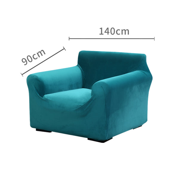 Sofa Cover Couch High Stretch Super Soft Plush Protector Slipcover 1Seater Green Deals499