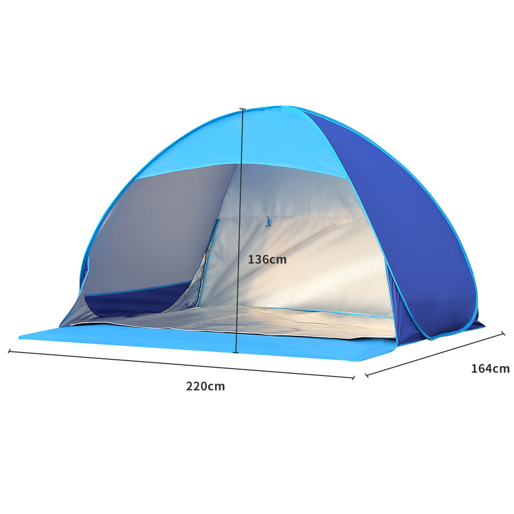 Mountview Pop Up Tent Camping Beach Tents 2-3 Person Hiking Portable Shelter Deals499
