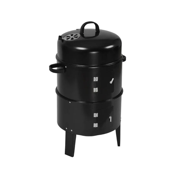 3in1 Charcoal BBQ Grill Smoker Portable Outdoor Barbecue Roaster Steel Camping Deals499