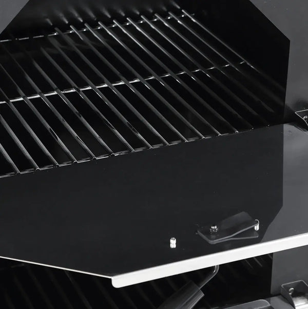3in1 Charcoal BBQ Grill Steel Pizza Oven Smoker Outdoor Portable Barbecue Camp Deals499
