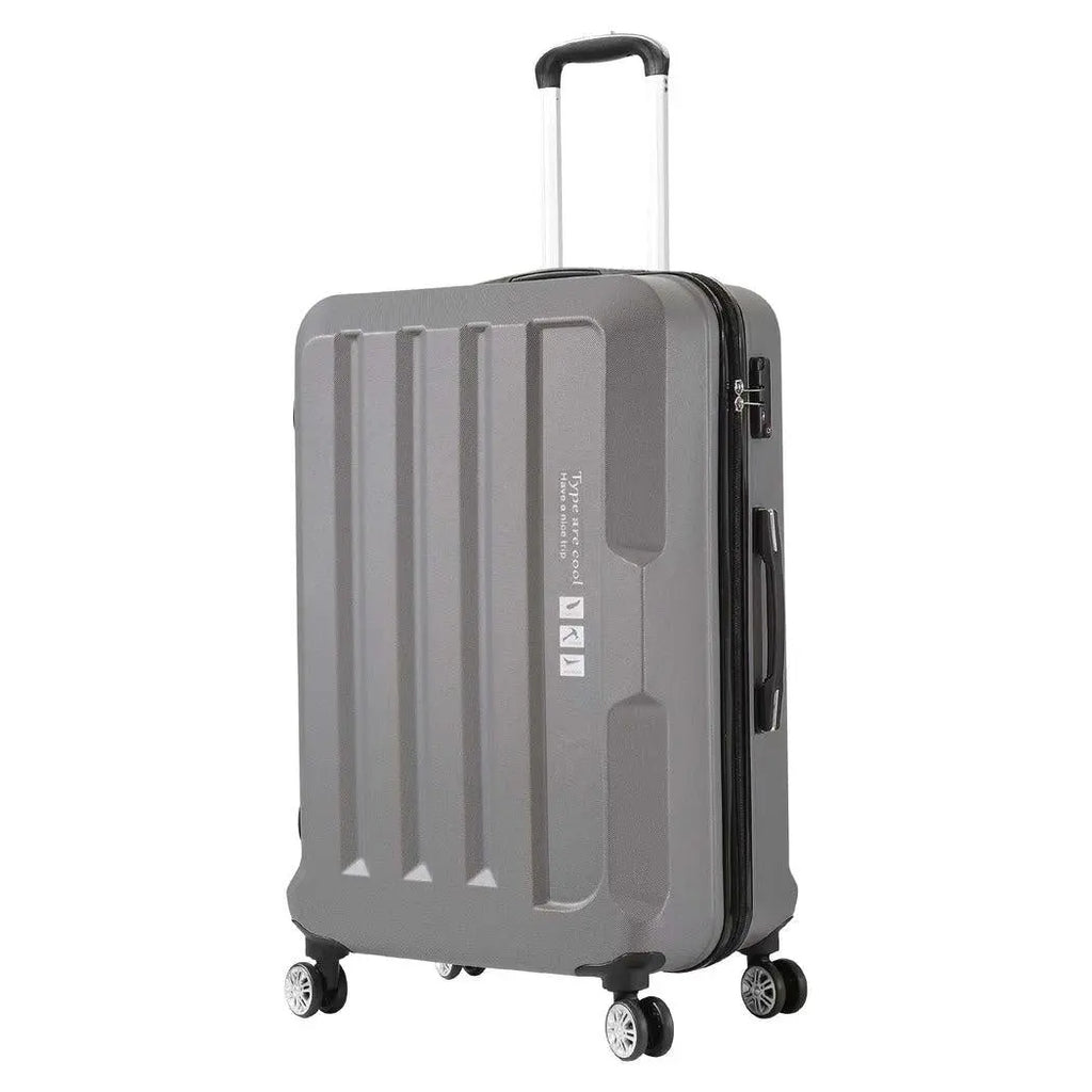 3pcs Luggage Sets Travel Hard Case Lightweight Suitcase TSA lock Dark Grey Deals499