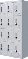 4-Digit Combination Lock 12 Door Locker for Office Gym - Light Grey Deals499