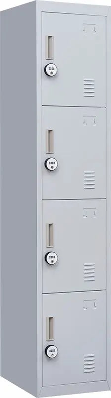 4-Digit Combination Lock 4 Door Locker for Office Gym Grey Deals499