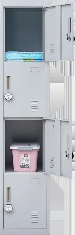 4-Digit Combination Lock 4 Door Locker for Office Gym Grey Deals499