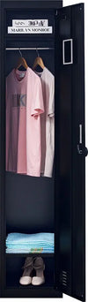 4-Digit Combination Lock One-Door Office Gym Shed Clothing Locker Cabinet Black Deals499