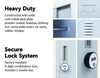 4-Digit Combination Lock One-Door Office Gym Shed Clothing Locker Cabinet Grey Deals499
