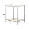 4 Four Poster Double Bed Frame Deals499