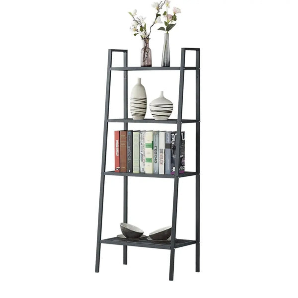 4 Tier Ladder Shelf Unit Bookshelf Bookcase Book Storage Display Rack Stand Deals499