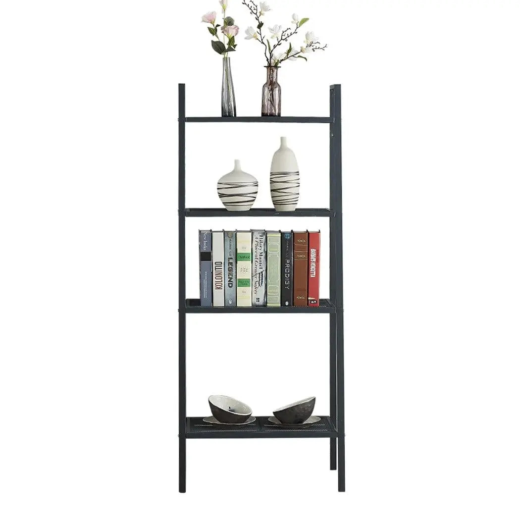 4 Tier Ladder Shelf Unit Bookshelf Bookcase Book Storage Display Rack Stand Deals499
