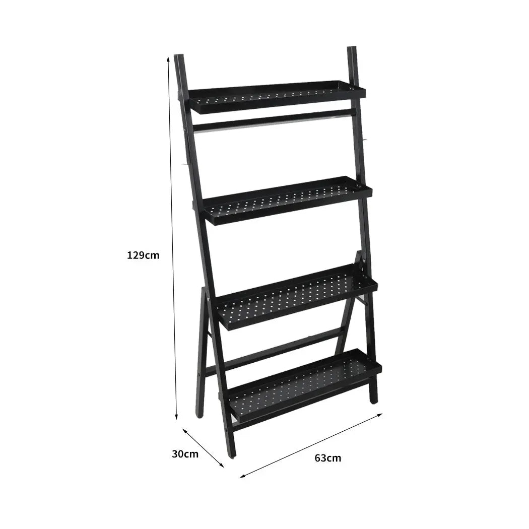 4-Tier Levede Plant Stand Outdoor Indoor Flower Pots Rack Corner Planter Shelf Deals499